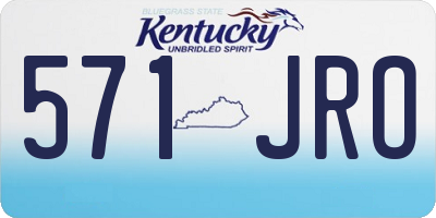 KY license plate 571JRO