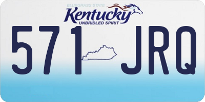 KY license plate 571JRQ