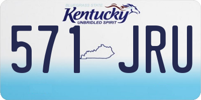 KY license plate 571JRU