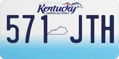 KY license plate 571JTH