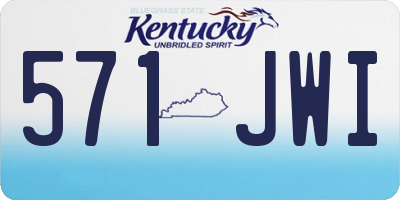 KY license plate 571JWI