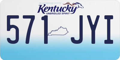 KY license plate 571JYI