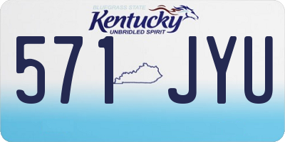 KY license plate 571JYU