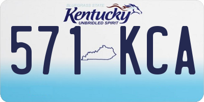 KY license plate 571KCA