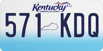 KY license plate 571KDQ