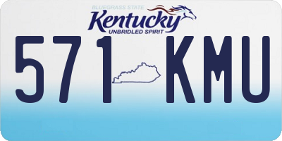 KY license plate 571KMU