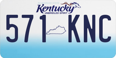 KY license plate 571KNC