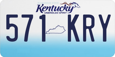 KY license plate 571KRY