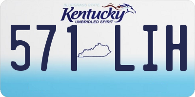 KY license plate 571LIH