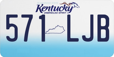 KY license plate 571LJB