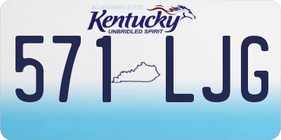 KY license plate 571LJG