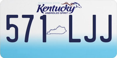 KY license plate 571LJJ