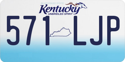 KY license plate 571LJP