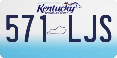KY license plate 571LJS