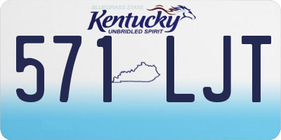 KY license plate 571LJT
