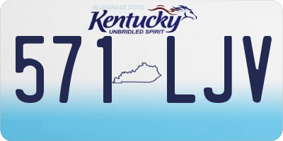 KY license plate 571LJV