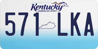 KY license plate 571LKA
