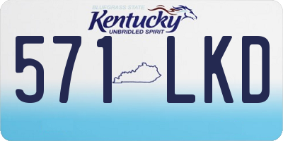 KY license plate 571LKD