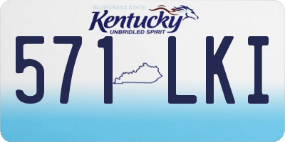 KY license plate 571LKI