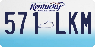 KY license plate 571LKM