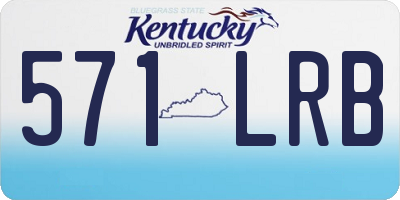 KY license plate 571LRB
