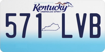 KY license plate 571LVB