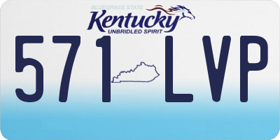 KY license plate 571LVP