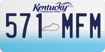 KY license plate 571MFM