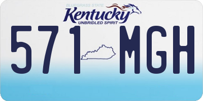 KY license plate 571MGH