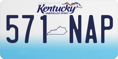 KY license plate 571NAP