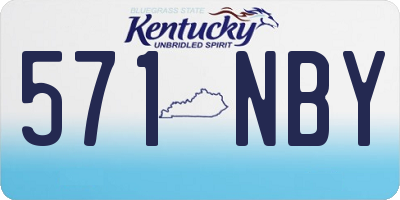 KY license plate 571NBY