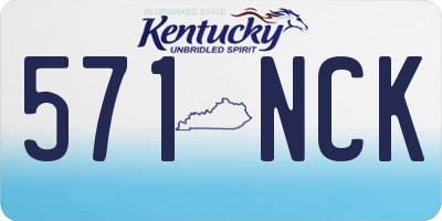 KY license plate 571NCK