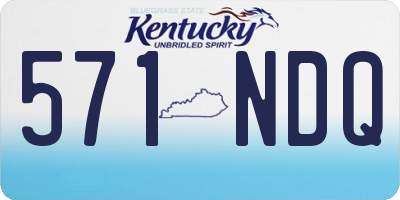 KY license plate 571NDQ