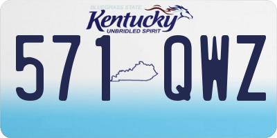 KY license plate 571QWZ