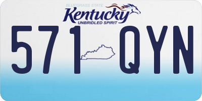 KY license plate 571QYN