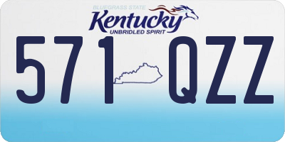 KY license plate 571QZZ