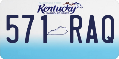 KY license plate 571RAQ