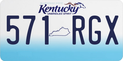KY license plate 571RGX