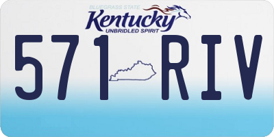 KY license plate 571RIV