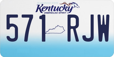 KY license plate 571RJW