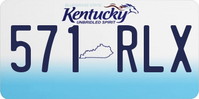 KY license plate 571RLX