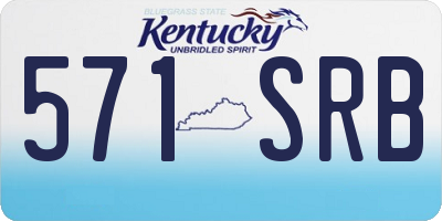 KY license plate 571SRB