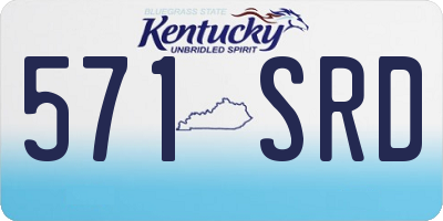 KY license plate 571SRD