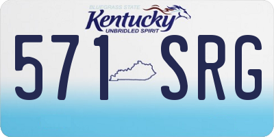 KY license plate 571SRG