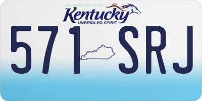 KY license plate 571SRJ