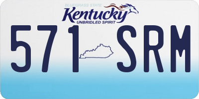 KY license plate 571SRM