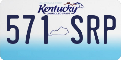 KY license plate 571SRP