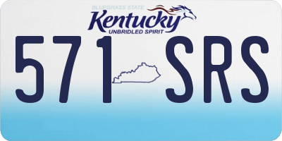 KY license plate 571SRS