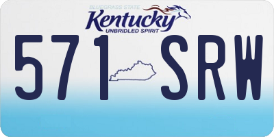 KY license plate 571SRW