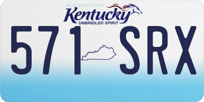 KY license plate 571SRX
